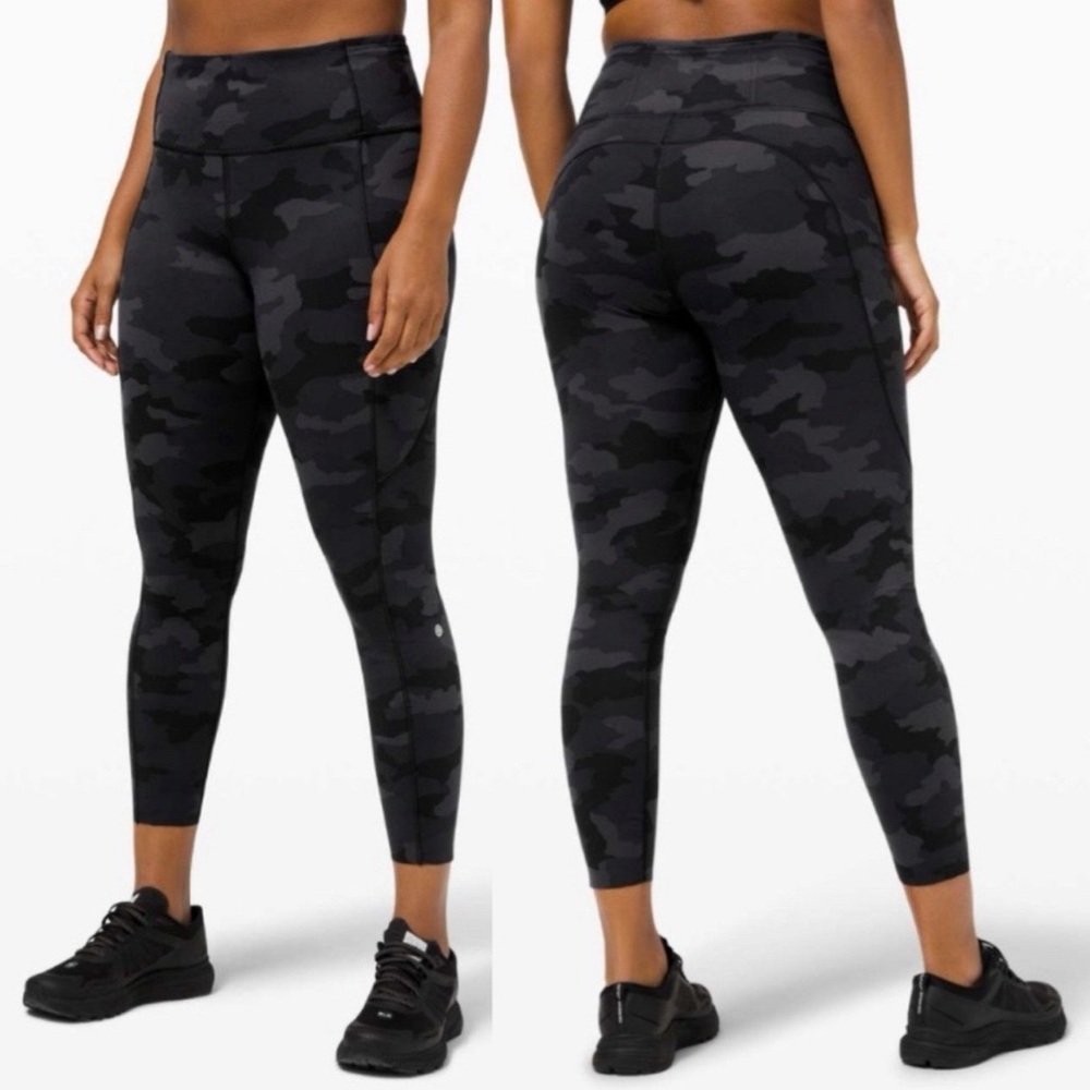 Lululemon Camo fast and free leggings size 2